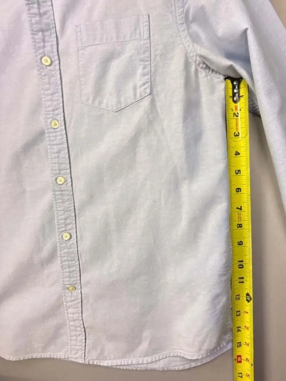 Banana Republic Camden Fit Men's Long Sleeve Stretch Oxford Button-Down Shirt